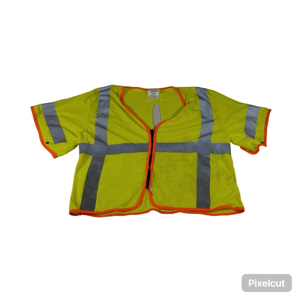 Lakeland Protect Your People High-Visibility FR Vest Mens Large Yellow Workwear